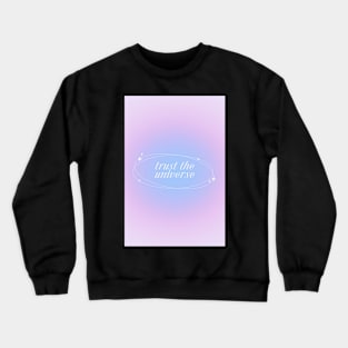 Trust the Universe Purple Aura Energy Crewneck Sweatshirt